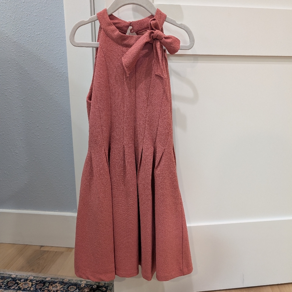 Charming Pink Sleeveless Kids Dress
